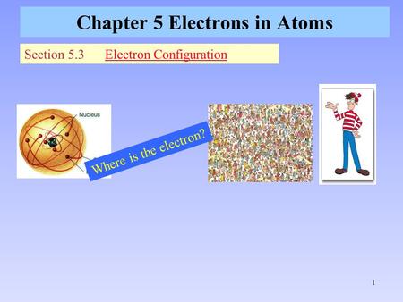 Chapter 5 Electrons in Atoms