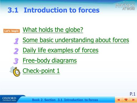 3.1 Introduction to forces