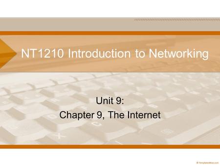 NT1210 Introduction to Networking