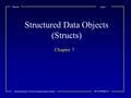 Page 1 Data Structures in C for Non-Computer Science Majors Kirs and Pflughoeft Structs Structured Data Objects (Structs) Chapter 7.