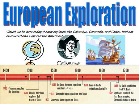 Would we be here today if early explorers like Columbus, Coronado, and Cortes, had not discovered and explored the Americas?