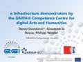 Www.egi.eu EGI-Engage is co-funded by the Horizon 2020 Framework Programme of the European Union under grant number 654142 DARIAH Competence Centre e-Infrastructure.