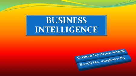 BUSINESS INTELLIGENCE. The new technology for understanding the past & predicting the future … BI is broad category of technologies that allows for gathering,