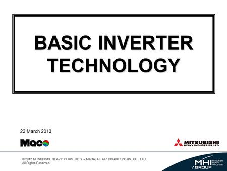 INVERTER TECHNOLOGY.