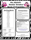 Fri. Jan. 15 th -Weekly Assessment, Unit 4, Week 2 Thurs. Jan. 14 th -Spelling Packet Due and Spelling Test Wed. Jan 13 th - Snow Day Grammar Packet Due.