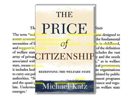 The American Welfare State Public or Government ProvidedPrivate or Non-Government Provided Public Assistance Means Tested Based on $ Need Social Insurance.