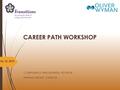 CAREER PATH WORKSHOP COMPLIANCE AND BUSINESS ADVISOR ARIANA GROUP, LONDON 1 04. 12. 2015.