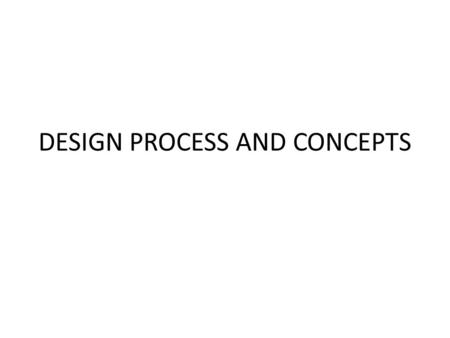 DESIGN PROCESS AND CONCEPTS. Design process s/w design is an iterative process through which requirements are translated into a “blueprint” for constructing.