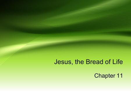 Jesus, the Bread of Life Chapter 11. The apostle, Peter, said Jesus was the Messiah, the Son of the living God. Jesus knew people would oppose and question.