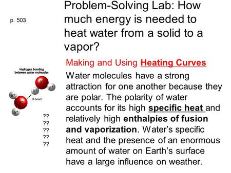 Making and Using Heating Curves