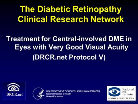 The Diabetic Retinopathy Clinical Research Network