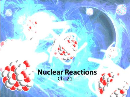 Nuclear Reactions Ch. 21. Discovery of Radiation Henri Becquerel – discovered elements give off radiation – Photograph film became exposed after being.