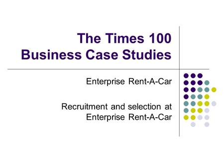 The Times 100 Business Case Studies