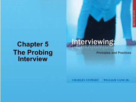 Chapter 5 The Probing Interview. Chapter Summary Preparing the Interview Selecting Interviewees and Interviewers Conducting the Interview Preparing the.