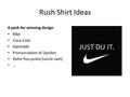 Rush Shirt Ideas 6 pack for winning design Nike Coca-Cola Gatorade Pronunciation of Upsilon Delta You-psilon (uncle sam) …