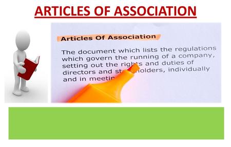 ARTICLES OF ASSOCIATION