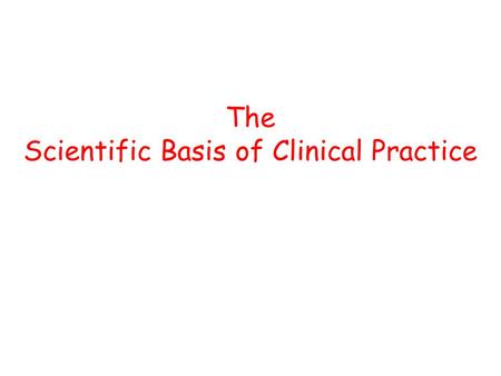 The Scientific Basis of Clinical Practice. Exam Format 2 papers:- Paper 1 - Write ‘short notes’ on…. Paper 2 –Standard MCQs & single best answer type….