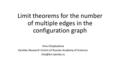 Limit theorems for the number of multiple edges in the configuration graph Irina Cheplyukova Karelian Research Centre of Russian Academy of Sciences