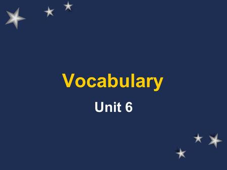 Vocabulary Unit 6. Accede A driver must accede to pedestrians while in a parking lot.