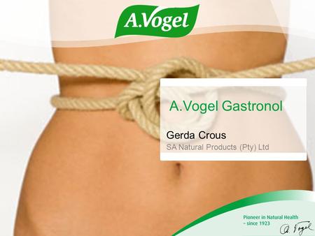 A.Vogel Gastronol Gerda Crous SA Natural Products (Pty) Ltd.