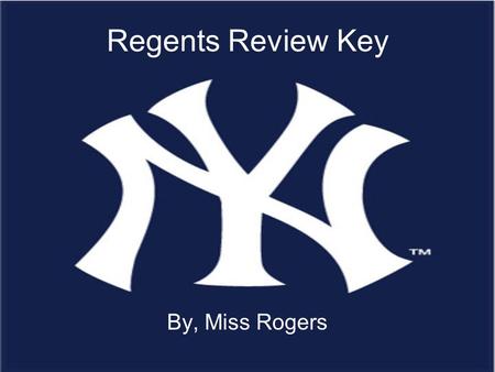 Regents Review Key By, Miss Rogers. What is ASL word order?