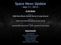 Space News Update - May 11, 2012 - In the News Story 1: Story 1: NASA Dawn Mission Reveals Secrets of Large Asteroid Story 2: Story 2: Hidden Alien Planet.