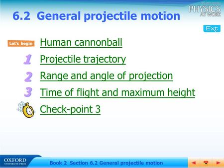 6.2 General projectile motion