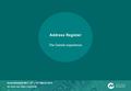 Armenia Action B4.1 19 th – 23 rd March 2012 Mrs Vibeke Skov Møller Address Register The Danish experience.