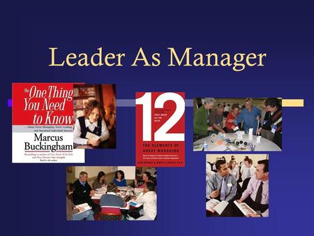 Leader As Manager. Managing and Leading LeaderManager Characteristics of a leader:Characteristics of a manager: As a leader, my roles are:As a manager,