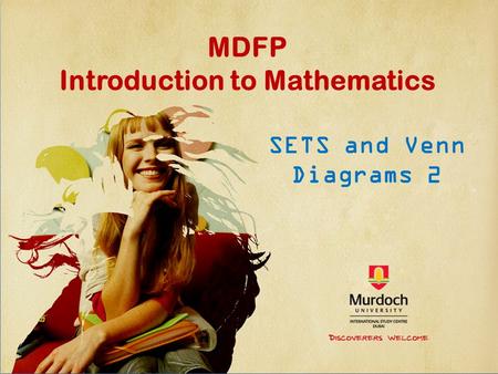 MDFP Introduction to Mathematics SETS and Venn Diagrams 2.