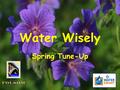 Water Wisely Spring Tune-Up. 2 Water Wisely First things first What’s the most important question to ask?