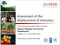 Assessment of the displacement of emissions Lower Mekong Sub-region REDD+ workshop Regional Dialogue on Emissions Displacement Bangkok, 11 – 12 November.