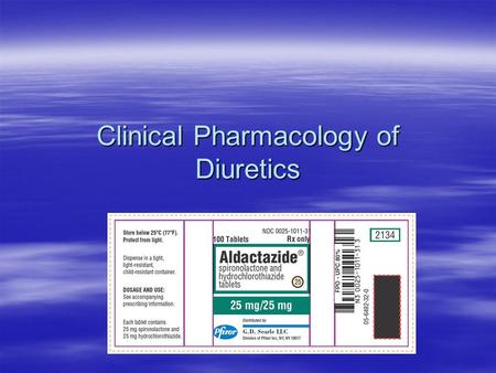 Clinical Pharmacology of Diuretics. DIURETIC DRUGS  diuretics are considered to be substances that aid in removing excess extracellular fluid and electrolytes.