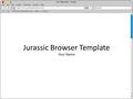 Your Page Name – Jurassic  File Edit View History Bookmark Window Help Search Jurassic Browser Template Your Name Insert.