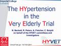 The HYpertension in the Very Elderly Trial