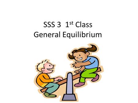 SSS 3 1 st Class General Equilibrium. Copyright © Cengage Learning. All rights reserved 2 Chemical Equilibrium The state where the concentrations of all.