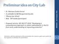 Preliminar idea on City Lab Dr. Mariana Zuleta Ferrari Tilburg Law School Role: WP leader/participant Proposal activity: