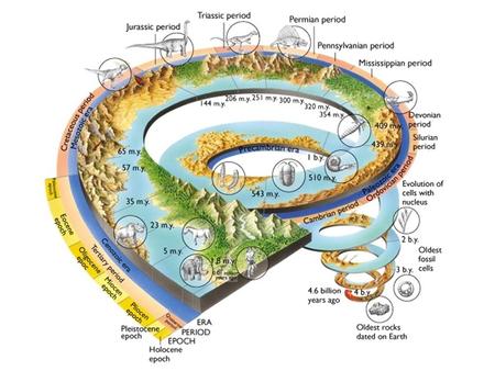 4 Main Divisions of Geologic Time Eon – Largest division of time; there are 4 of them Hadean, Archean, Proterozoic, Phanerozoic Era – Eons are divided.