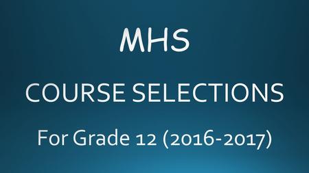 You need certain courses to graduate (“graduation requirements”). You need certain courses to get into post-secondary programs and classes (“pre-requisites”).