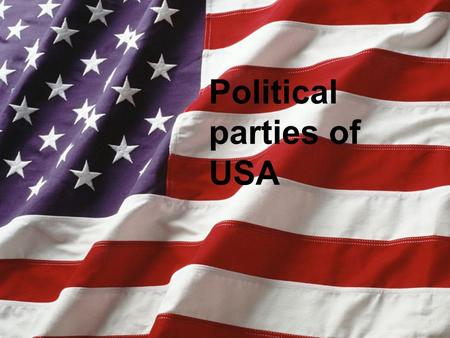 Political parties of USA