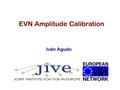 EVN Amplitude Calibration Iván Agudo. Quality of Calibration EVN Amplitude Calibration, Iván Agudo (JIVE) EVN TOG Meeting, Cagliari, Italy, 06-10-2014.