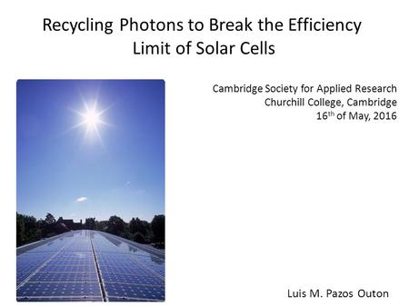 Recycling Photons to Break the Efficiency