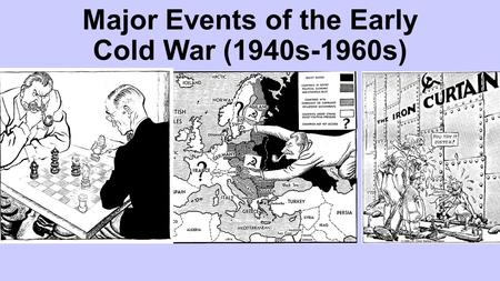 Major Events of the Early Cold War (1940s-1960s).