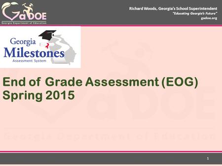 Richard Woods, Georgia’s School Superintendent “Educating Georgia’s Future” gadoe.org Richard Woods, Georgia’s School Superintendent “Educating Georgia’s.