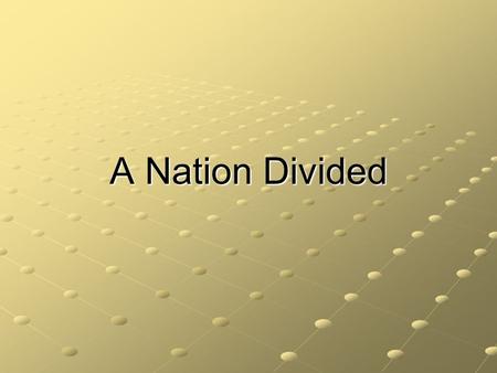 A Nation Divided. African Americans Move North Reasons: 1. Economic opportunity Reasons: 1. Economic opportunity 2. Escape Discrimination 2. Escape Discrimination.