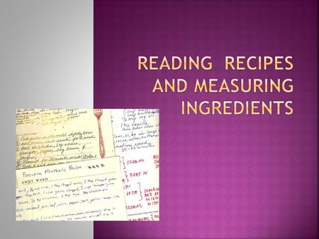 There is an old adage that says if you can read you can cook. That's only true after you've had a little experience! Cooking terms can be confusing,