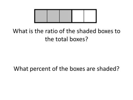 What is the ratio of the shaded boxes to the total boxes?