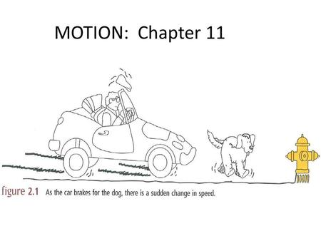 MOTION: Chapter 11. Speed is a scalar quantity Def.  a quantity with a magnitude only (no directional component) Examples: time, speed, temperature,