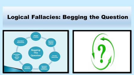 Logical Fallacies: Begging the Question. By Dean Berry, Ed. D. www.commoncorecurriculum.info This PowerPoint represents the first half of the lesson.