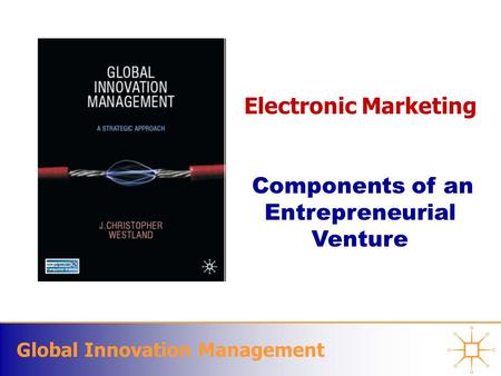 Global Innovation Management Electronic Marketing Components of an Entrepreneurial Venture.